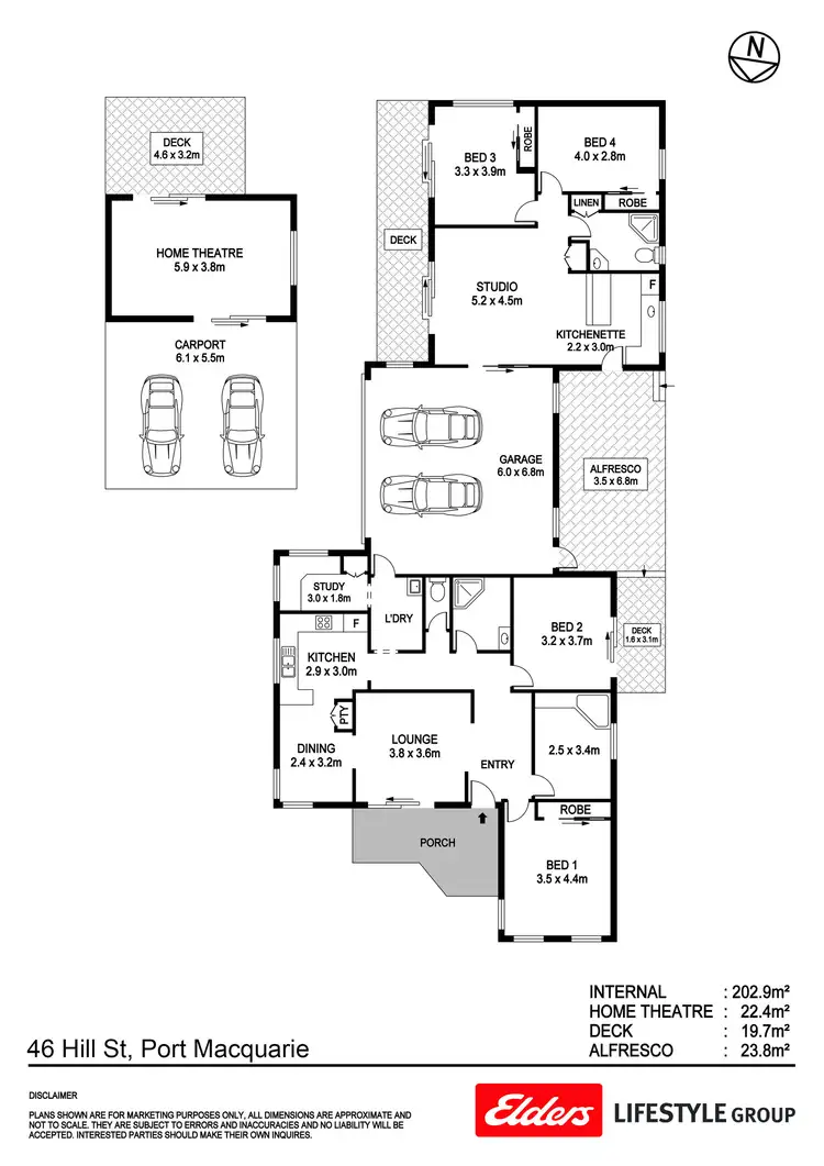 Floorplan of Homely house listing, 46 Hill Street, Port Macquarie NSW 2444