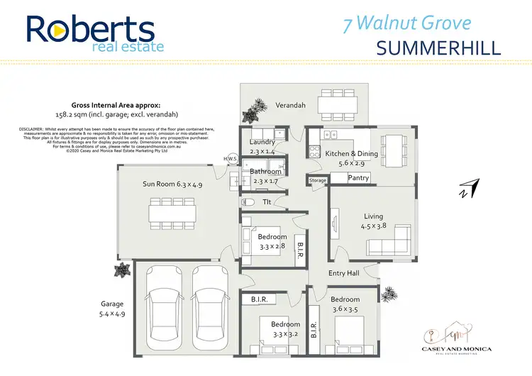 Floorplan of Homely house listing, 7 Walnut Grove, Summerhill TAS 7250