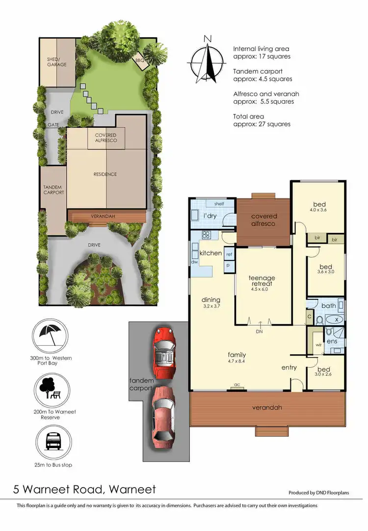 Floorplan of Homely house listing, 5 Warneet Road, Warneet VIC 3980