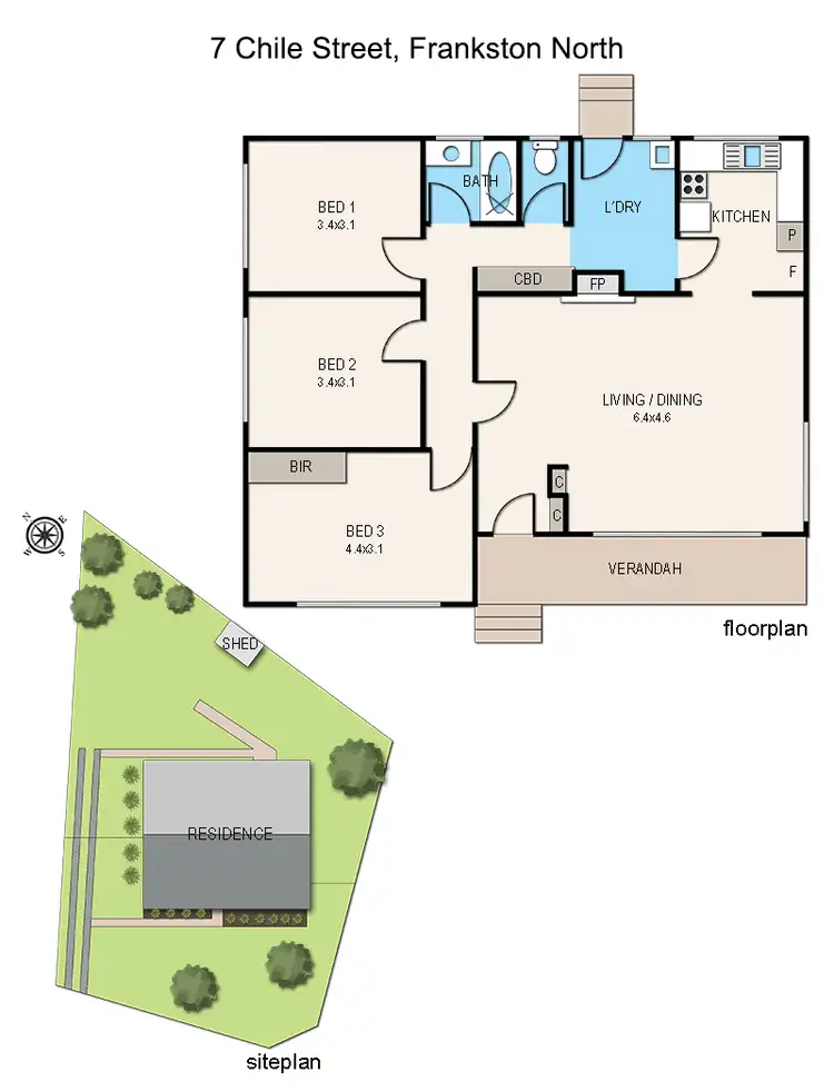 Floorplan of Homely house listing, 7 Chile Street, Frankston North VIC 3200