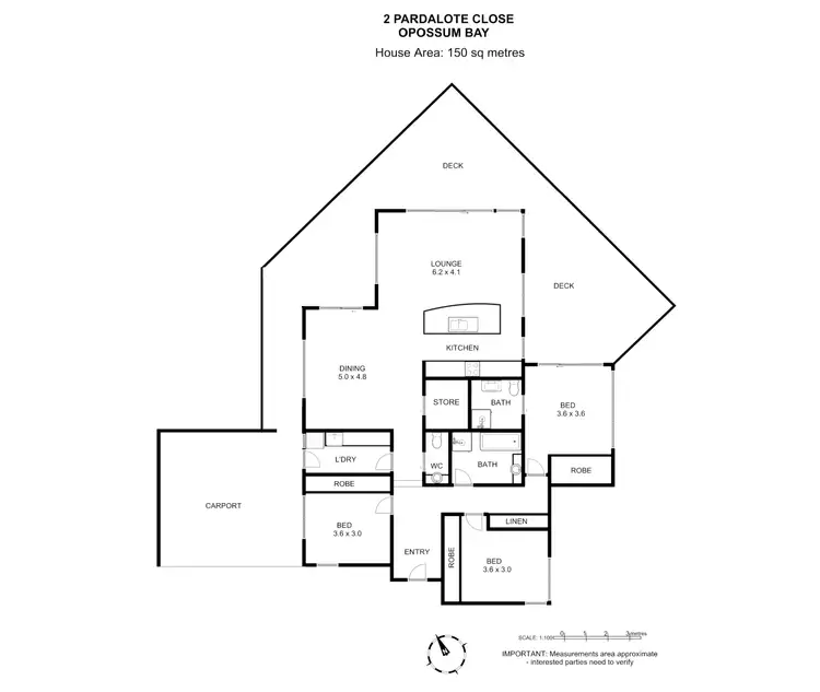 Floorplan of Homely house listing, 2 Pardalote Close, Opossum Bay TAS 7023