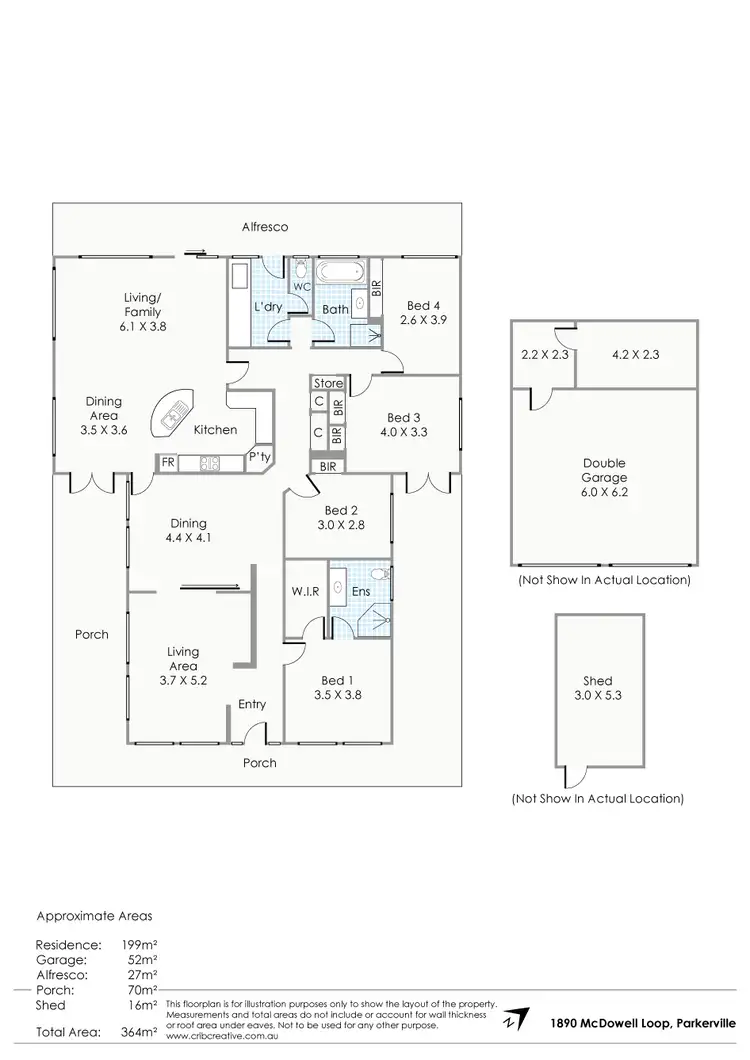 Floorplan of Homely house listing, 1890 McDowell Loop, Parkerville WA 6081