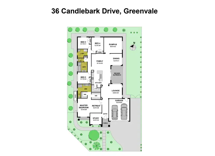 Floorplan of Homely house listing, 36 Candlebark Drive, Greenvale VIC 3059