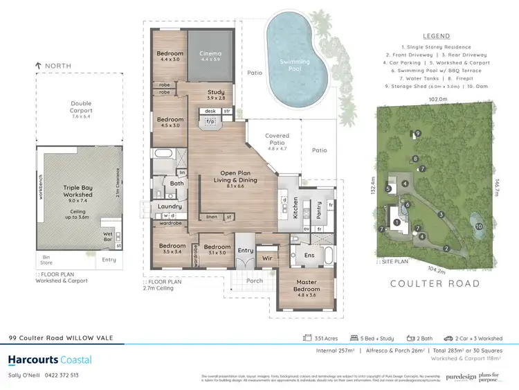 Floorplan of Homely house listing, 99 Coulter Road, Willow Vale QLD 4209