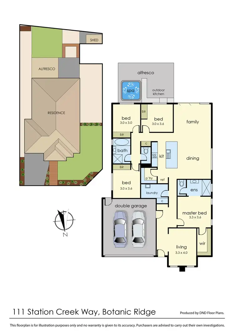 Floorplan of Homely house listing, 111 Station Creek Way, Botanic Ridge VIC 3977