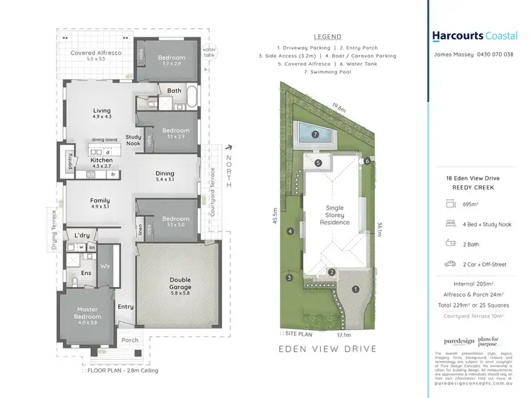 Floorplan of Homely house listing, 18 Eden View Drive, Reedy Creek QLD 4227