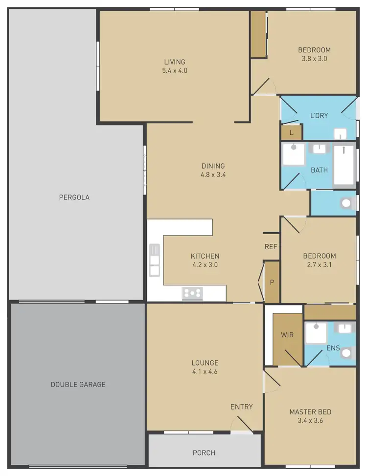 Floorplan of Homely house listing, 27 Kunat Street, Deer Park VIC 3023