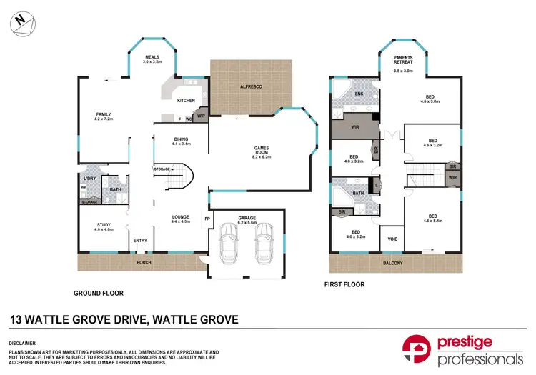 Floorplan of Homely house listing, 13 Wattle Grove Drive, Wattle Grove NSW 2173