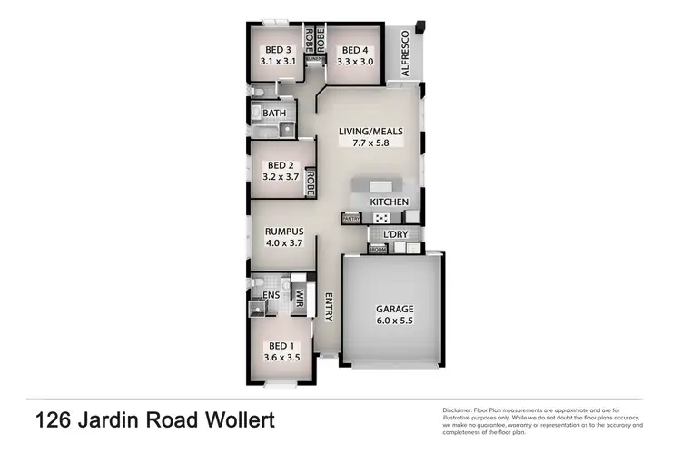 Floorplan of Homely house listing, 126 Jardin Road, Wollert VIC 3750