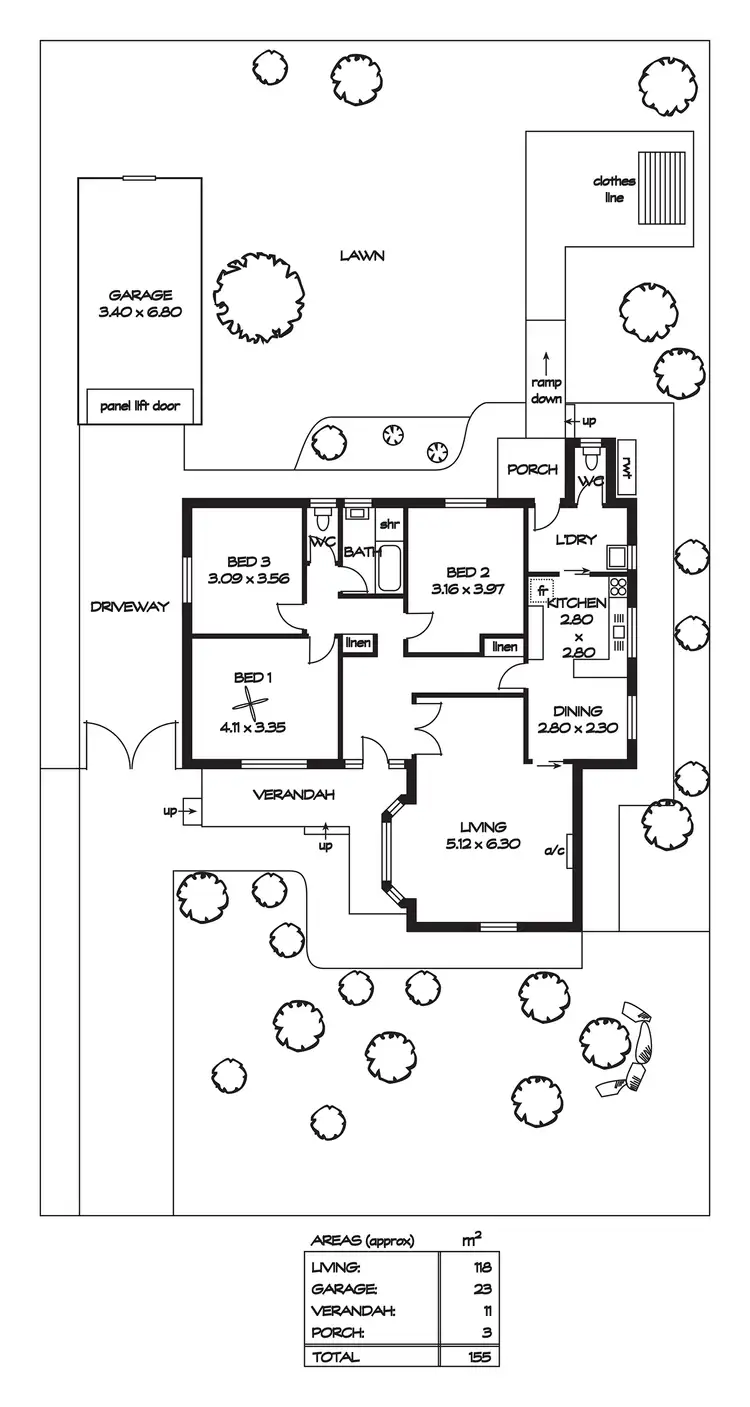 Floorplan of Homely house listing, 55 Mira Street, Gepps Cross SA 5094