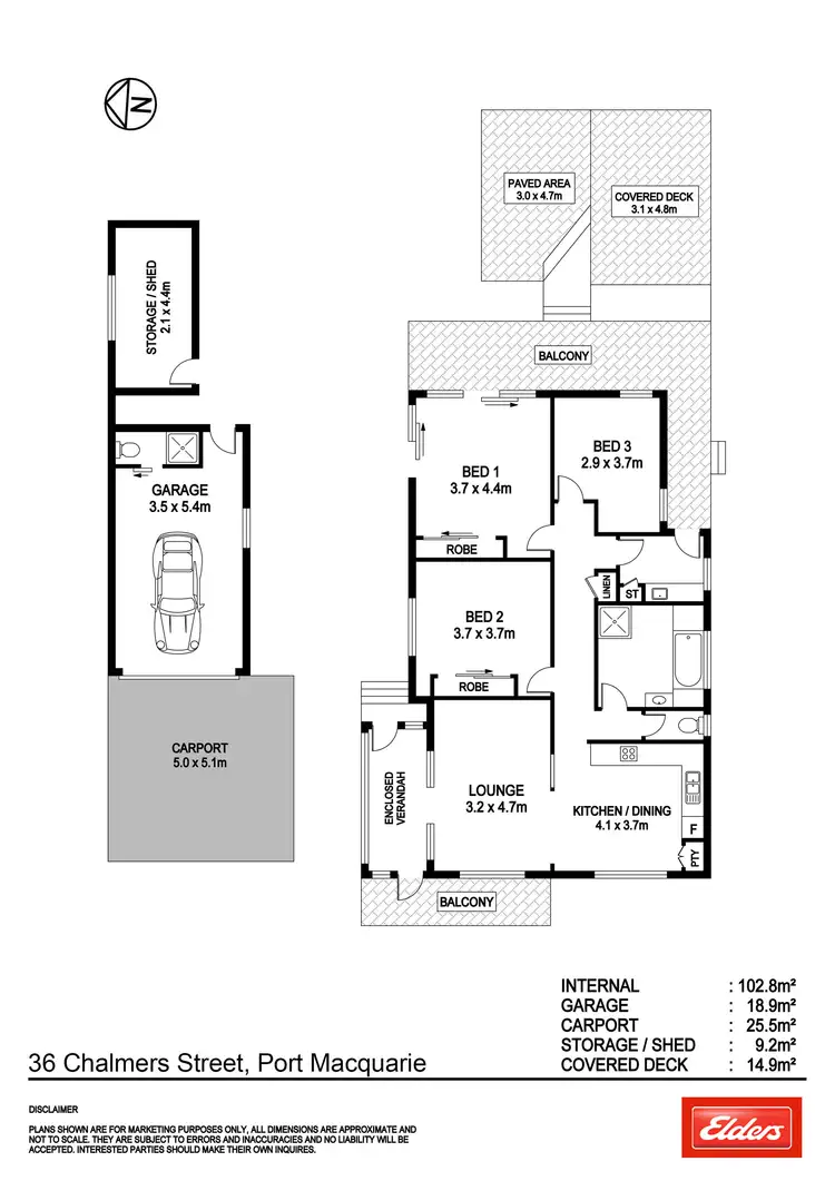 Floorplan of Homely house listing, 36 Chalmers Street, Port Macquarie NSW 2444