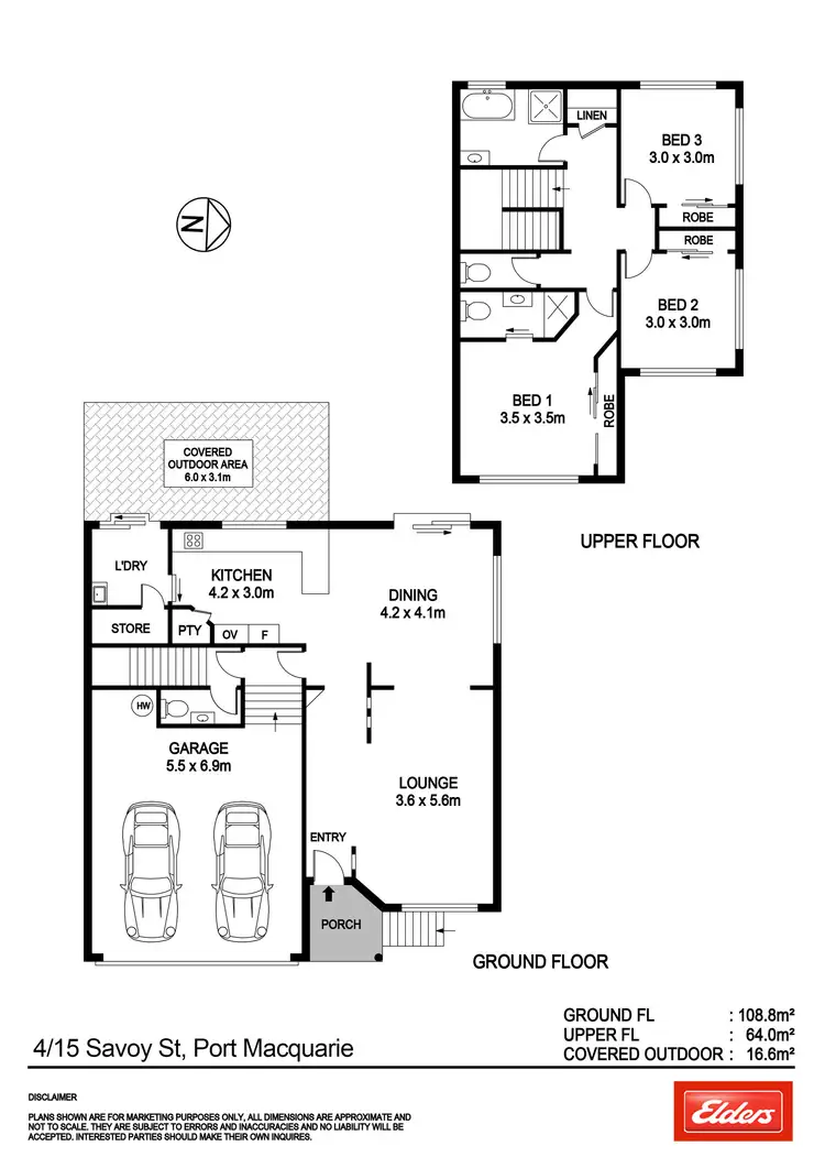 Floorplan of Homely townhouse listing, 4/15 Savoy Street, Port Macquarie NSW 2444