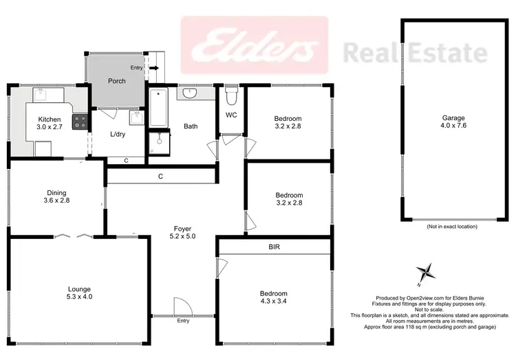 Floorplan of Homely house listing, 77 West Park Grove, Park Grove TAS 7320