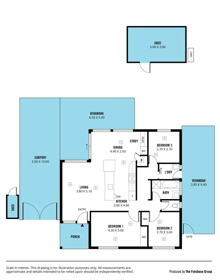 Floorplan of Homely house listing, 13 Barton Drive, Trott Park SA 5158