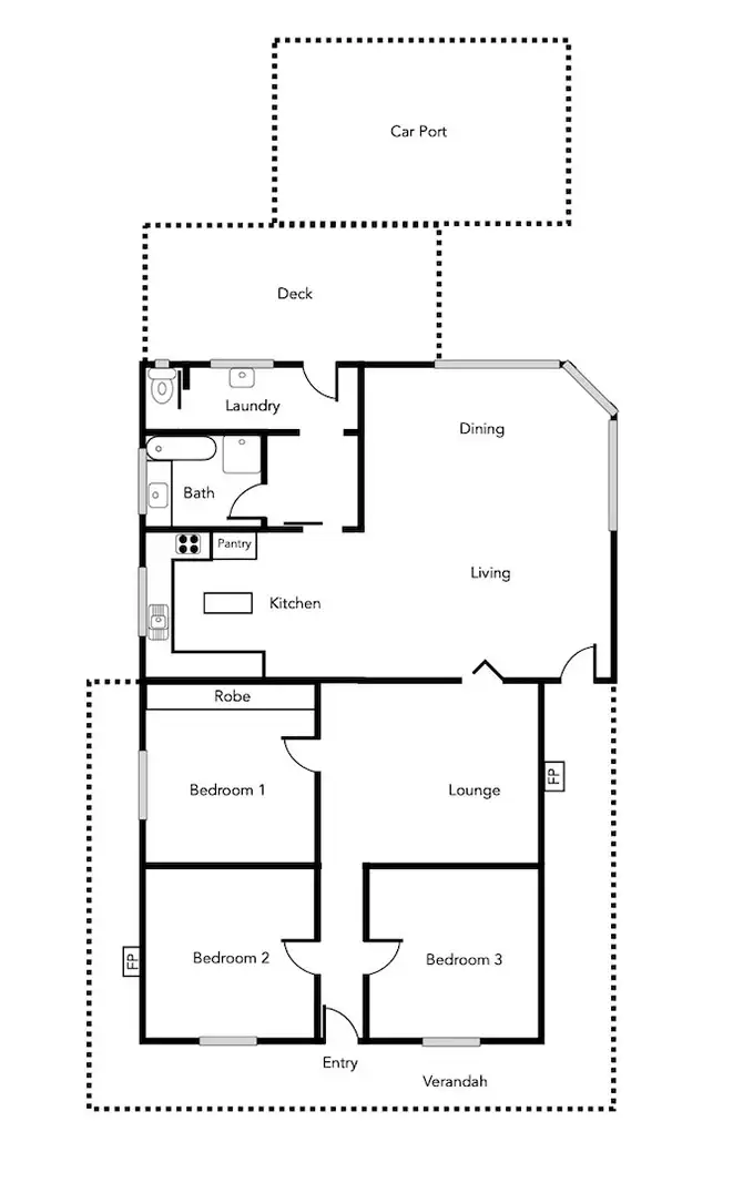 Floorplan of Homely house listing, 36 Maude Street, Ararat VIC 3377