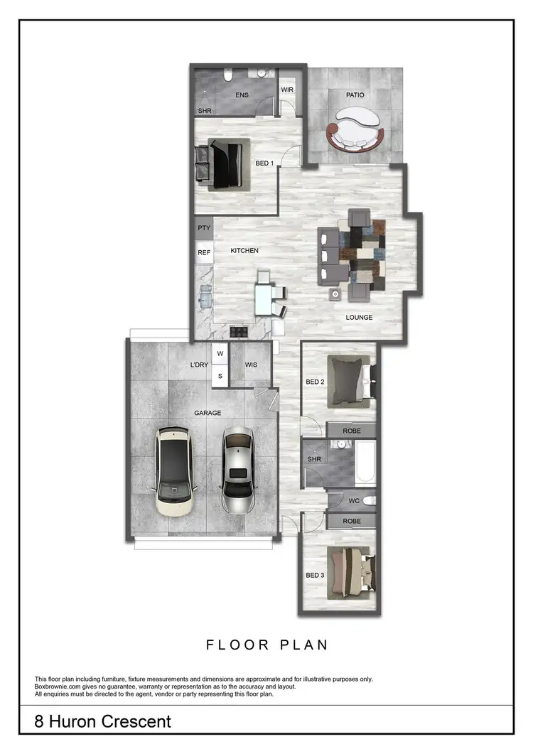 Floorplan of Homely house listing, 8 Huron Crescent, Andergrove QLD 4740