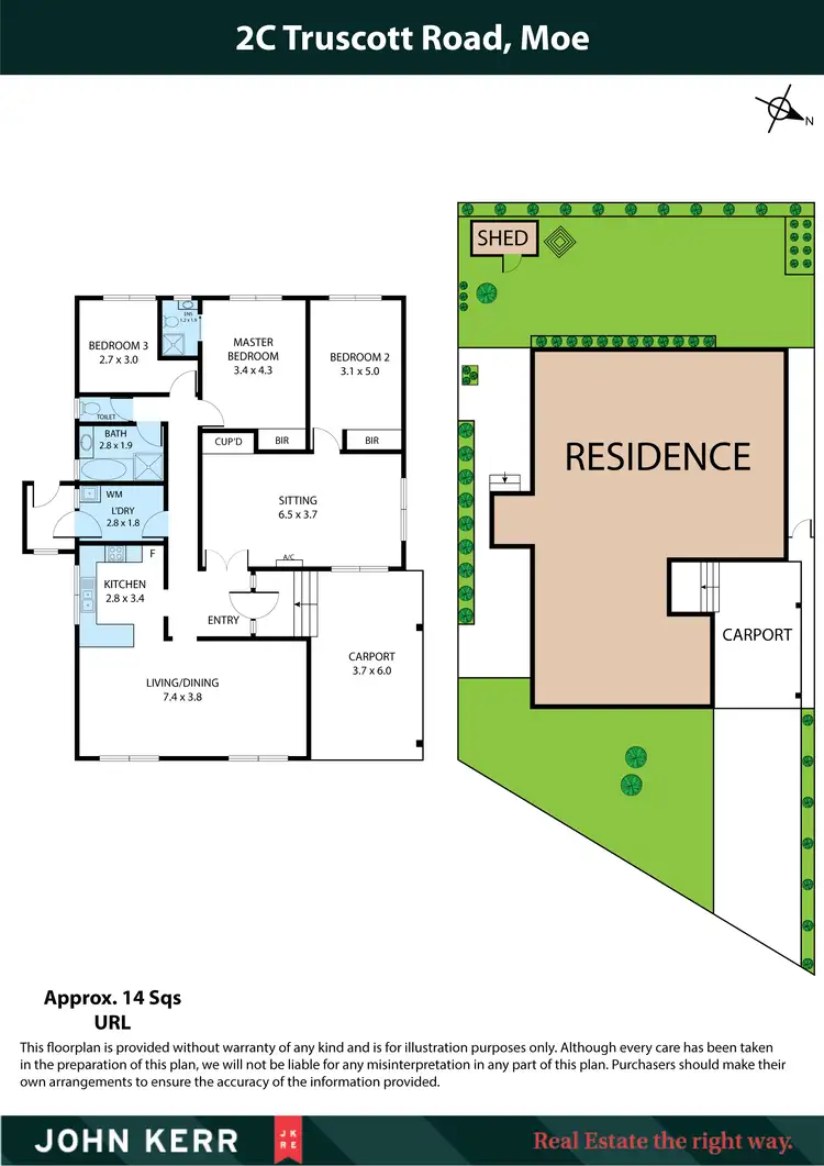 Floorplan of Homely house listing, 2C Truscott Road, Moe VIC 3825