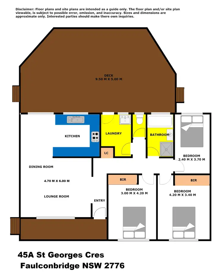 Floorplan of Homely house listing, 45A St Georges Crescent, Faulconbridge NSW 2776