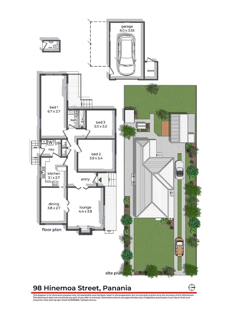 Floorplan of Homely house listing, 98 Hinemoa Street, Panania NSW 2213