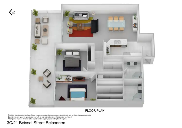 Floorplan of Homely apartment listing, 3C/21 Beissel Street, Belconnen ACT 2617