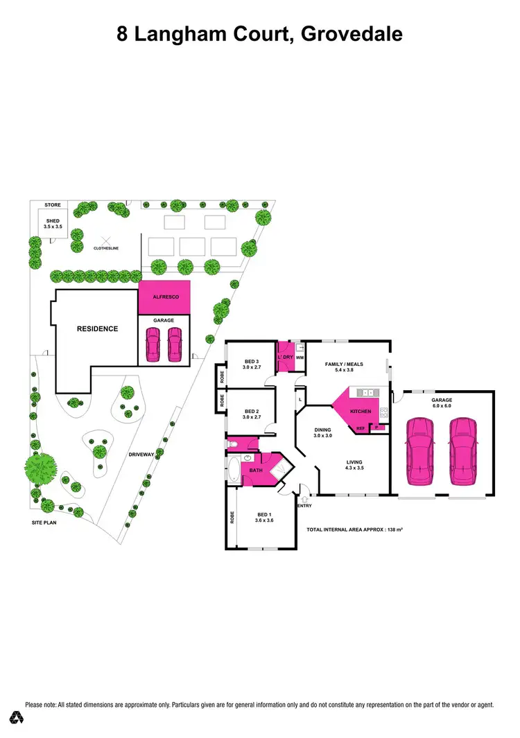 Floorplan of Homely house listing, 8 Langham Court, Grovedale VIC 3216