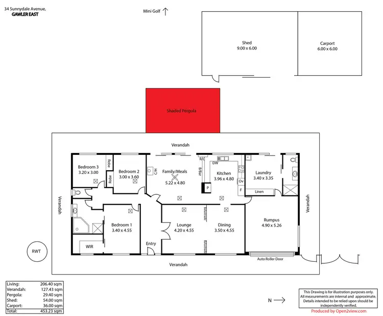 Floorplan of Homely house listing, 34 Sunnydale Avenue, Gawler East SA 5118