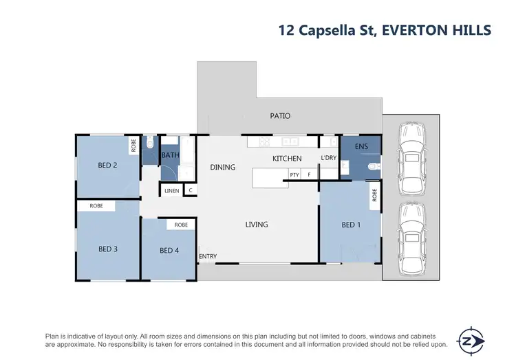 Floorplan of Homely house listing, 12 Capsella Street, Everton Hills QLD 4053