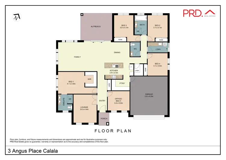 Floorplan of Homely house listing, 3 Angus Place, Tamworth NSW 2340