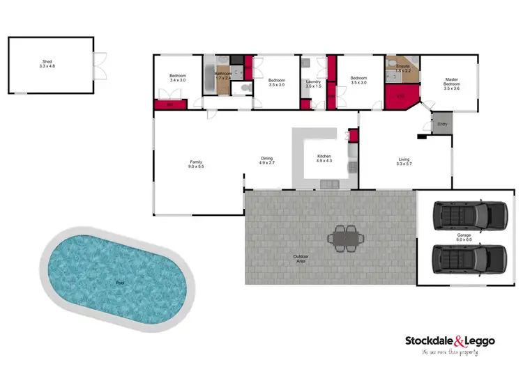 Floorplan of Homely house listing, 60 Wirilda Crescent, Traralgon VIC 3844