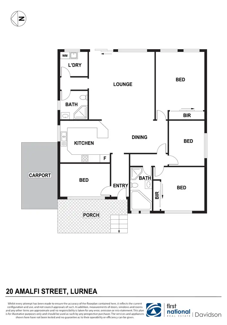 Floorplan of Homely house listing, 20 Amalfi Street, Lurnea NSW 2170