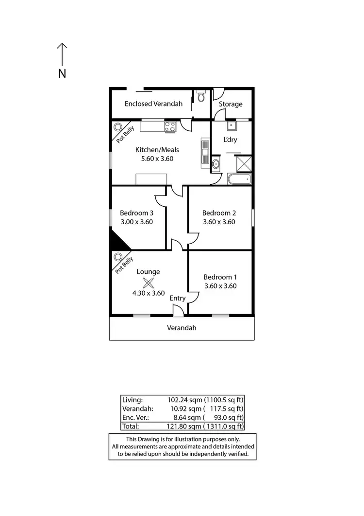 Floorplan of Homely house listing, 26 Wolfe Street, Jamestown SA 5491