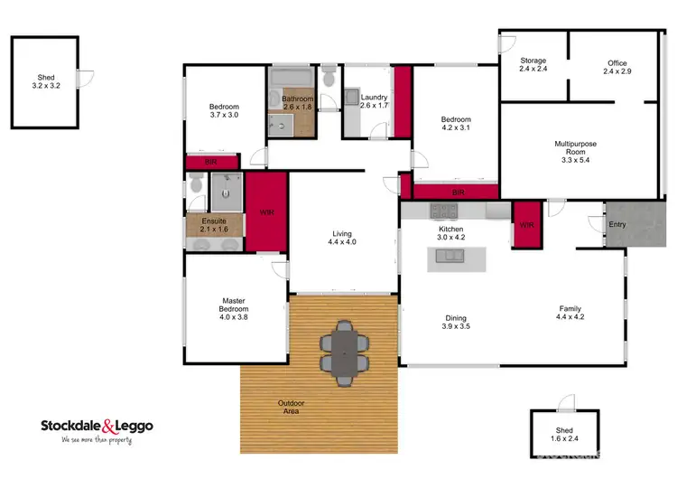 Floorplan of Homely house listing, 10 Westminster Avenue, Traralgon VIC 3844