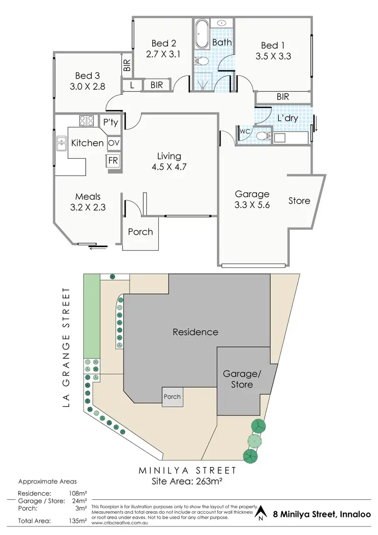 Floorplan of Homely house listing, 8 Minilya Street, Innaloo WA 6018