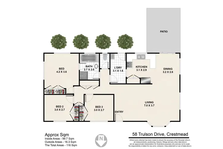 Floorplan of Homely house listing, 58 Trulson Drive, Crestmead QLD 4132