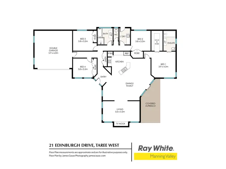 Floorplan of Homely house listing, 21 Edinburgh Drive, Taree NSW 2430
