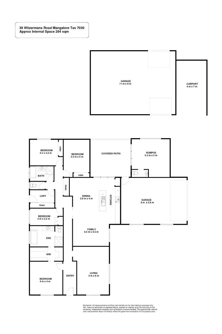 Floorplan of Homely house listing, 39 Witzermans Road, Mangalore TAS 7030