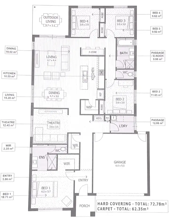 Floorplan of Homely house listing, 34 Zachary Street, Burnside VIC 3023