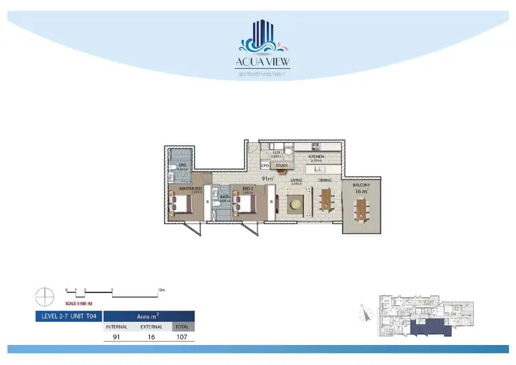 Floorplan of Homely unit listing, 204/29 Canberra Terrace, Kings Beach QLD 4551