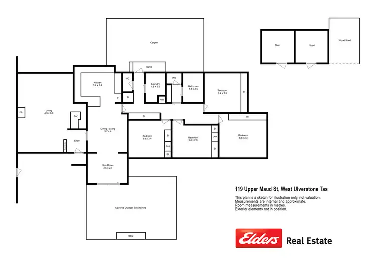 Floorplan of Homely house listing, 119 Upper Maud Street, West Ulverstone TAS 7315