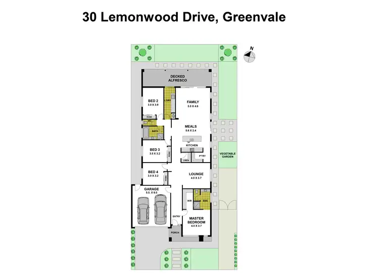 Floorplan of Homely house listing, 30 Lemonwood Drive, Greenvale VIC 3059