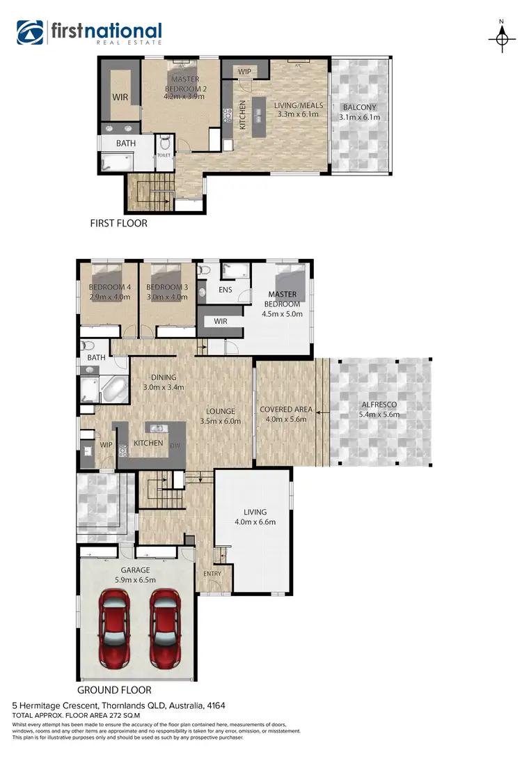 Floorplan of Homely house listing, 5 Hermitage Crescent, Thornlands QLD 4164