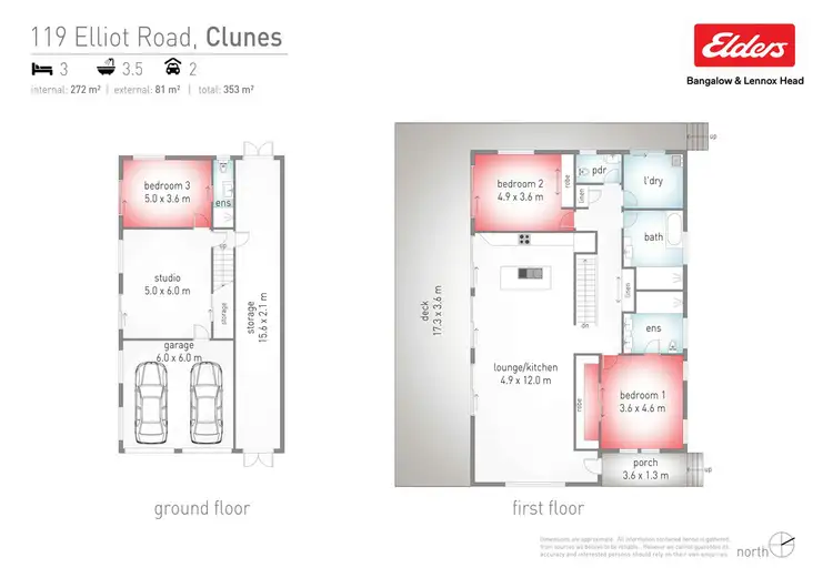 Floorplan of Homely house listing, 2/119 ELLIOT ROAD, Clunes NSW 2480