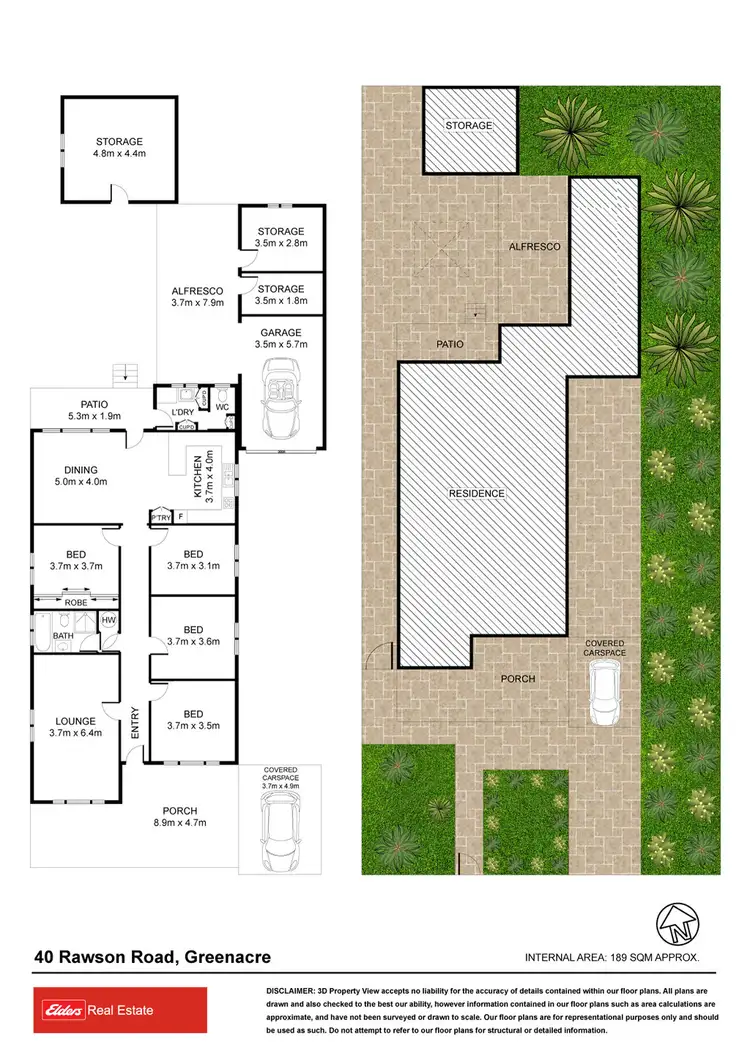 Floorplan of Homely house listing, 40 Rawson Road, Greenacre NSW 2190