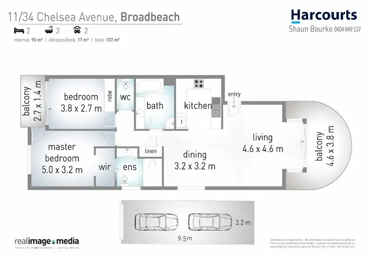 Floorplan of Homely apartment listing, 11/34 Chelsea Avenue, Broadbeach QLD 4218