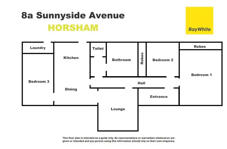 Floorplan of Homely house listing, 8A Sunnyside Avenue, Horsham VIC 3400