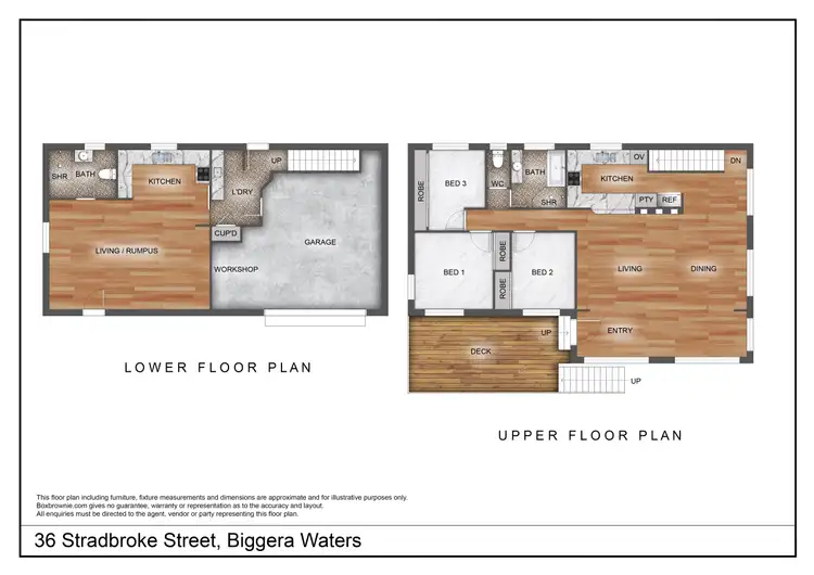 Floorplan of Homely house listing, 36 Stradbroke Street, Biggera Waters QLD 4216