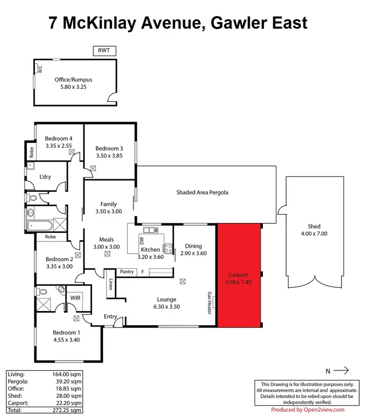 Floorplan of Homely house listing, 7 McKinlay Avenue, Gawler East SA 5118