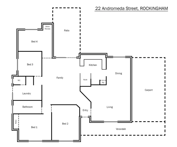 Floorplan of Homely house listing, 22 Andromeda Street, Rockingham WA 6168