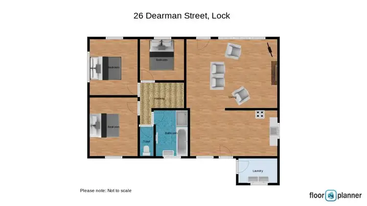 Floorplan of Homely house listing, 26 Dearman Street, Lock SA 5633