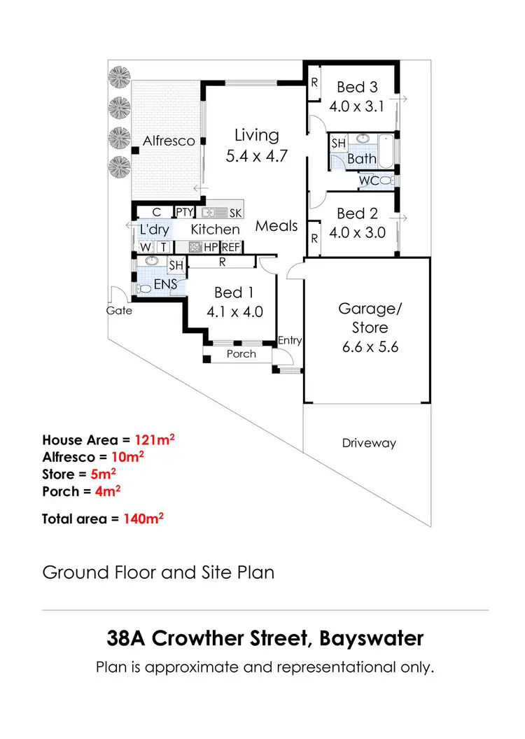 Floorplan of Homely house listing, 38A Crowther Street, Bayswater WA 6053